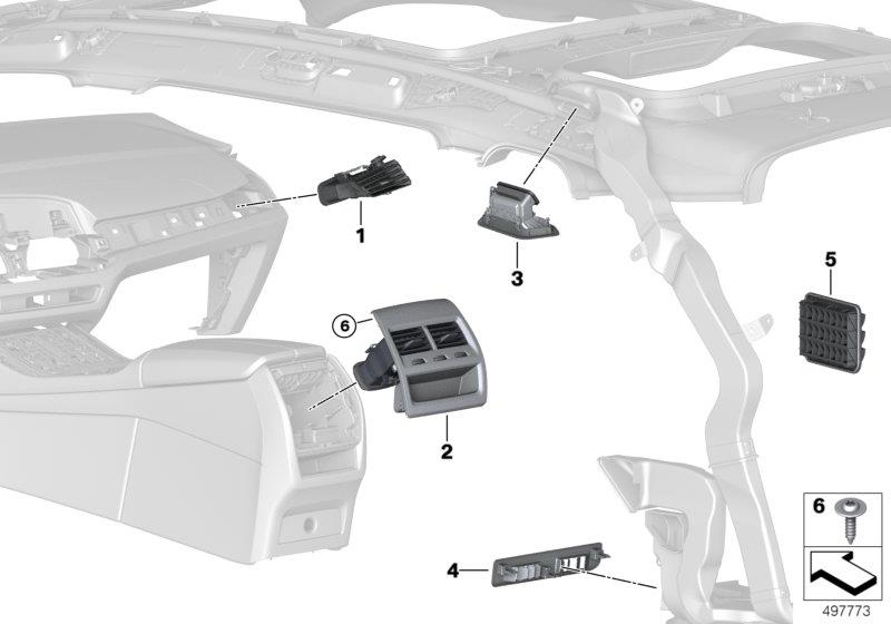 Diagram Air outlet for your BMW