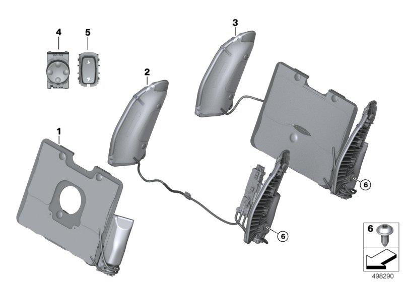 Diagram Seat, front, lumbar for your 2015 BMW M6   