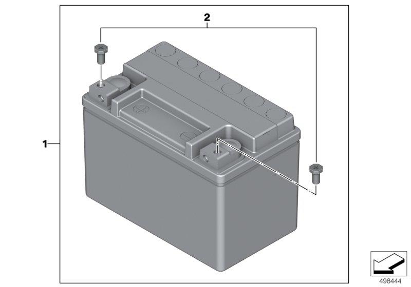 Diagram AGM battery for your BMW R60  