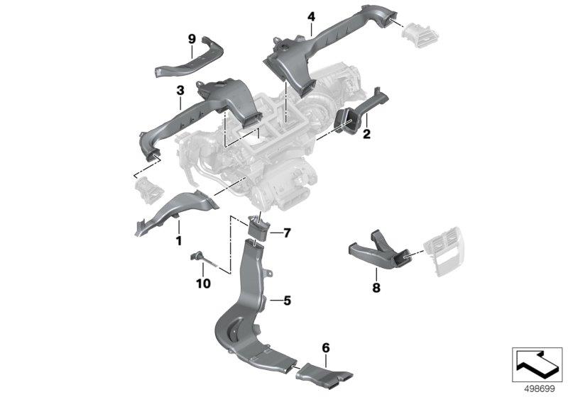 Diagram Air channel for your 2007 BMW M6   