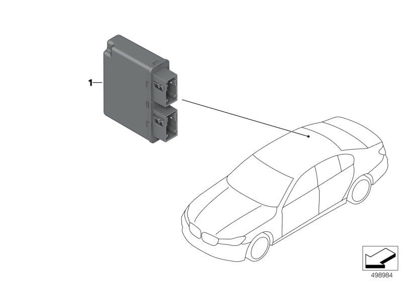 Diagram Control unit ultrasonic sensor for your 2015 BMW M6   