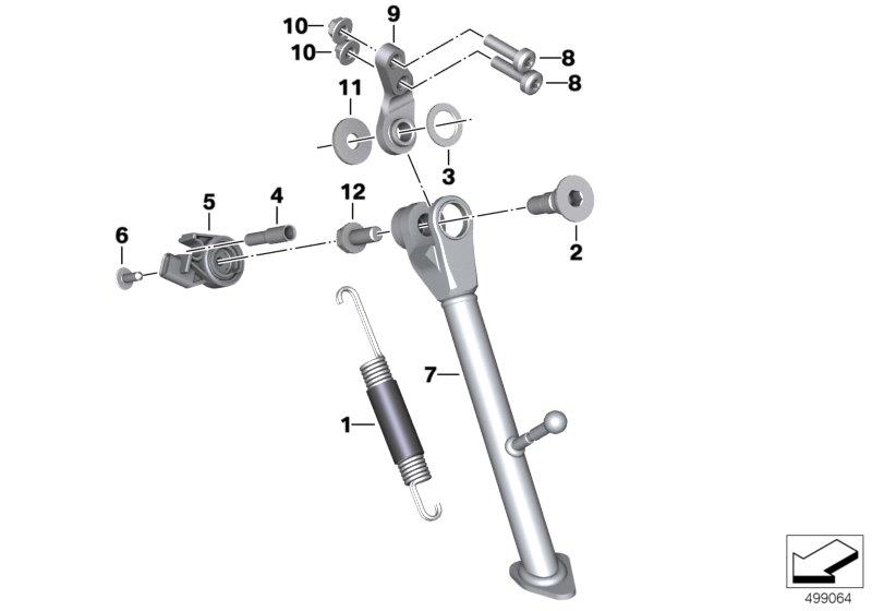 Diagram Side stand Technical Campaign for your BMW R1200C  