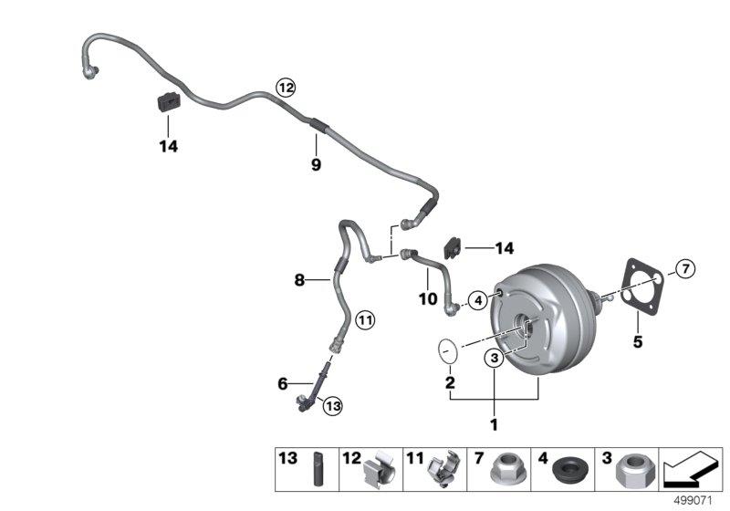 Diagram Power brake for your 2014 BMW M6   