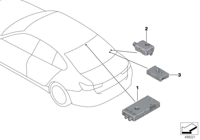 Diagram Sep.CMPT Diversity antenna amplifier for your BMW