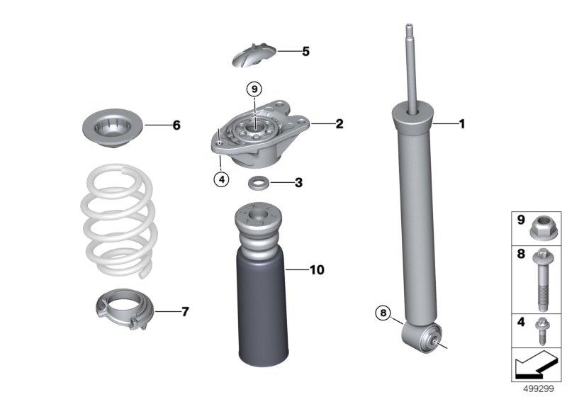 Diagram Shock absorber, rear for your MINI