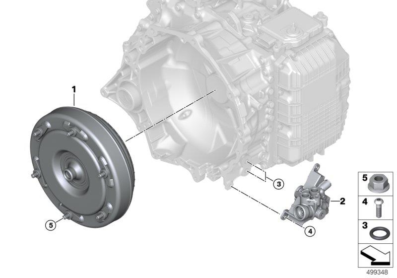 Diagram GA8G45AW torque converter/thermostat for your 2008 BMW M6   