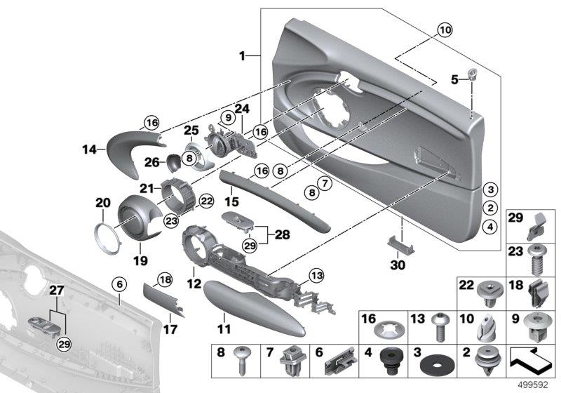 Diagram Door trim panel for your MINI