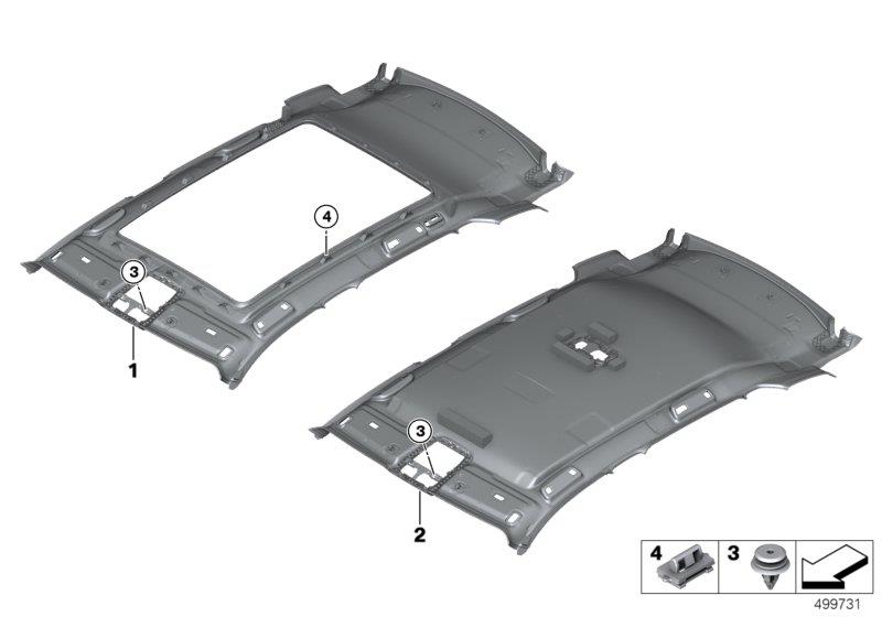 Diagram Headlining for your 1988 BMW M6   