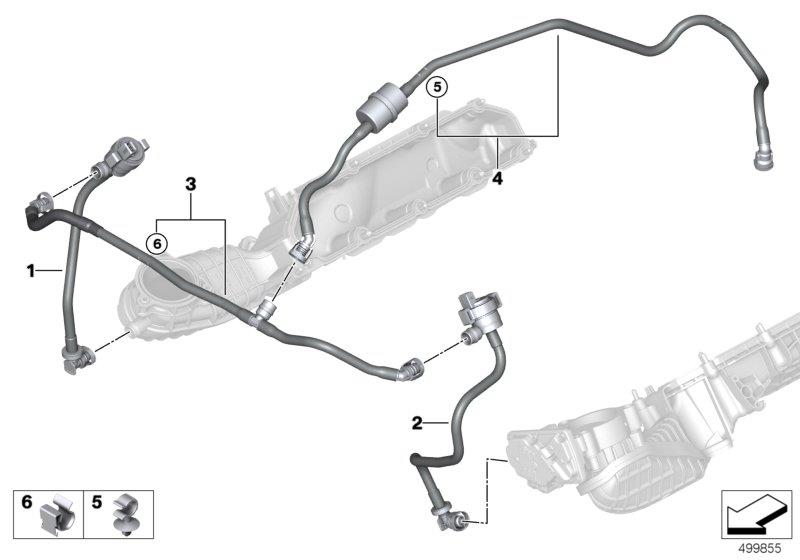 Diagram Fuel tank breather valve for your 2023 BMW X6 M50iX  