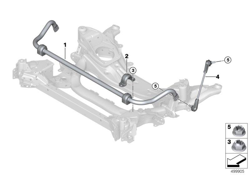 Diagram Stabilizer, front for your 2009 BMW M6   