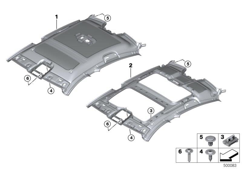 Diagram Headlining for your 1988 BMW M6   