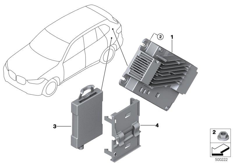 Diagram Receiver Audio Module for your 1988 BMW M6   