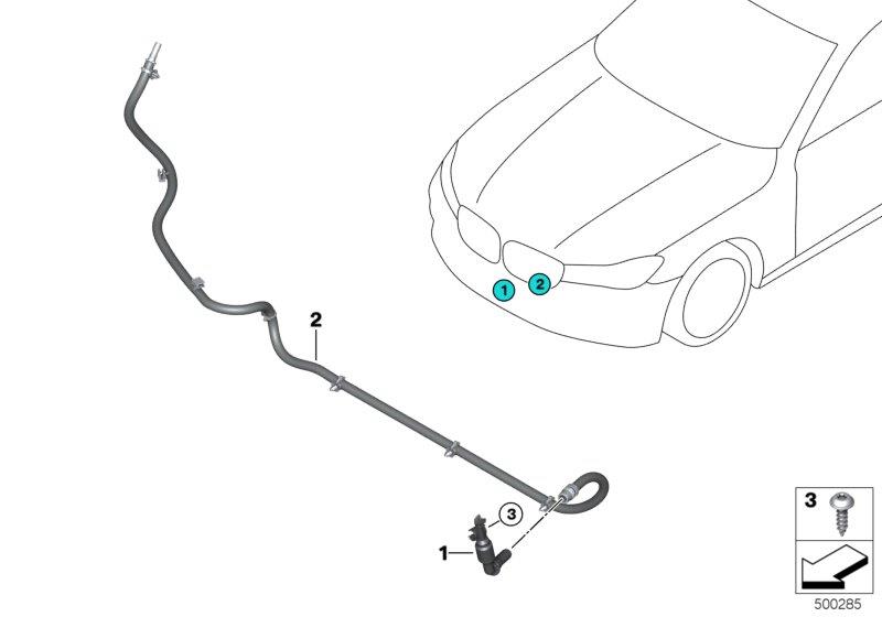 Diagram Headlamp washer sys.Night Vision camera for your BMW