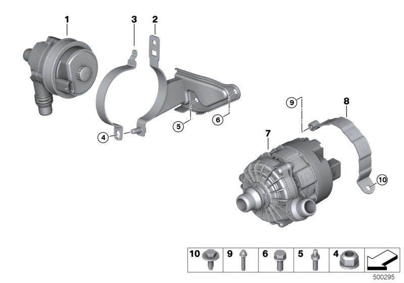 Diagram Electric coolant pump for your 2018 BMW M6   