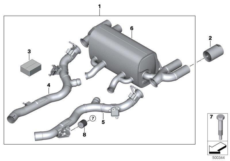 Diagram M Performance Parts for your 1999 BMW M3   