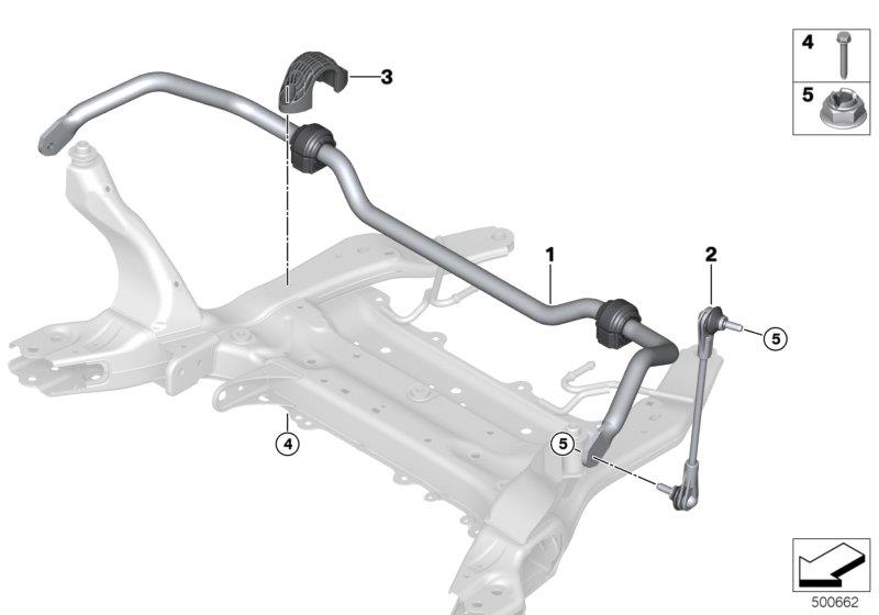 Diagram Stabilizer, front for your 2012 BMW M6   