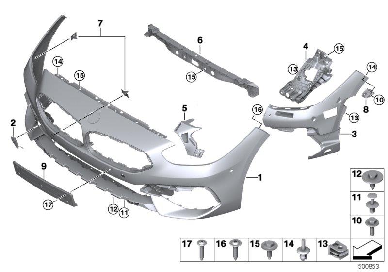 Diagram Trim cover, front for your BMW Z4  3.0i