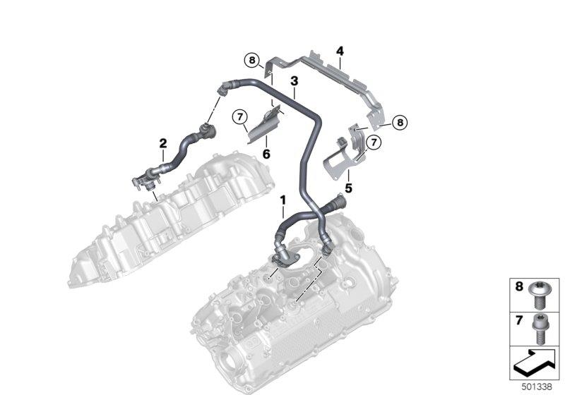 Diagram Crankcase-Ventilation for your 2010 BMW 128i   