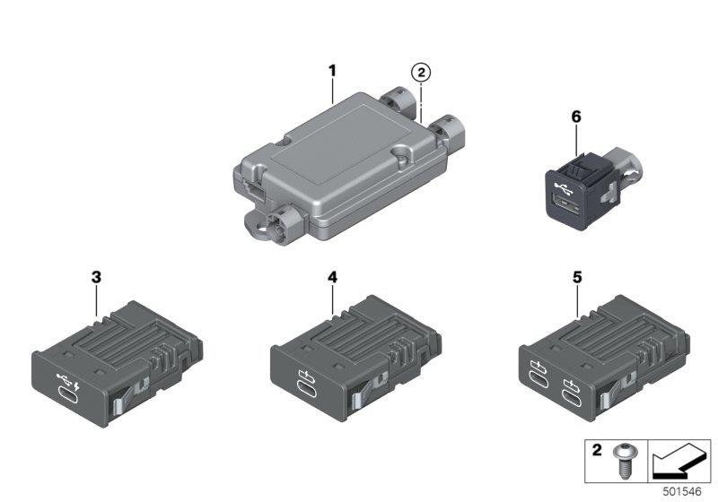 Diagram USB separate components for your BMW M2  