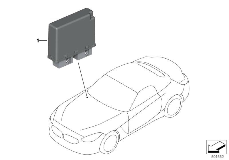 Diagram Control unit ultrasonic sensor for your 2006 BMW M6   