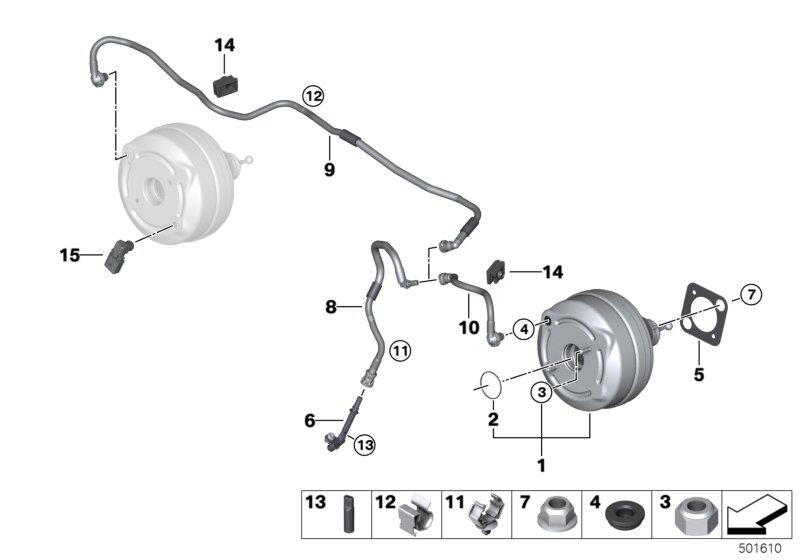 Diagram Power brake for your 2019 BMW 330i   
