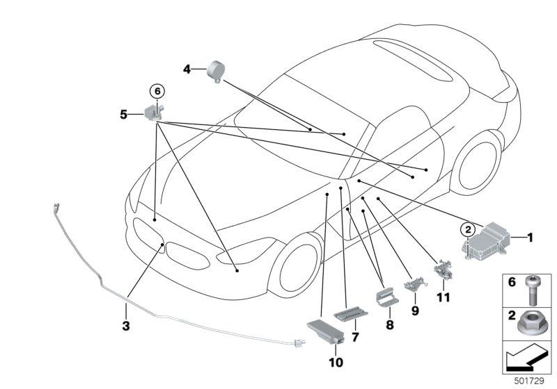 Diagram Electric parts airbag for your 1989 BMW M3   