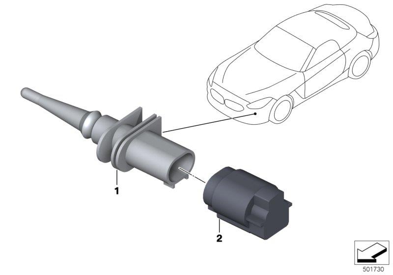 Diagram Temperature sensor for your BMW