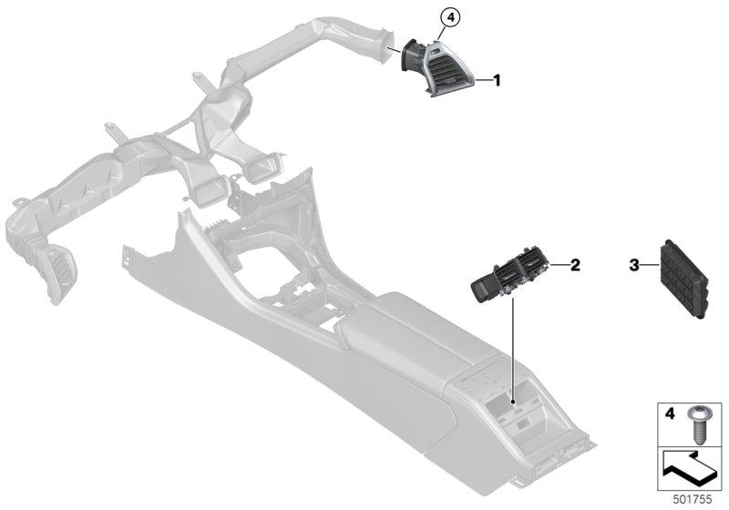 Diagram Air outlet for your BMW