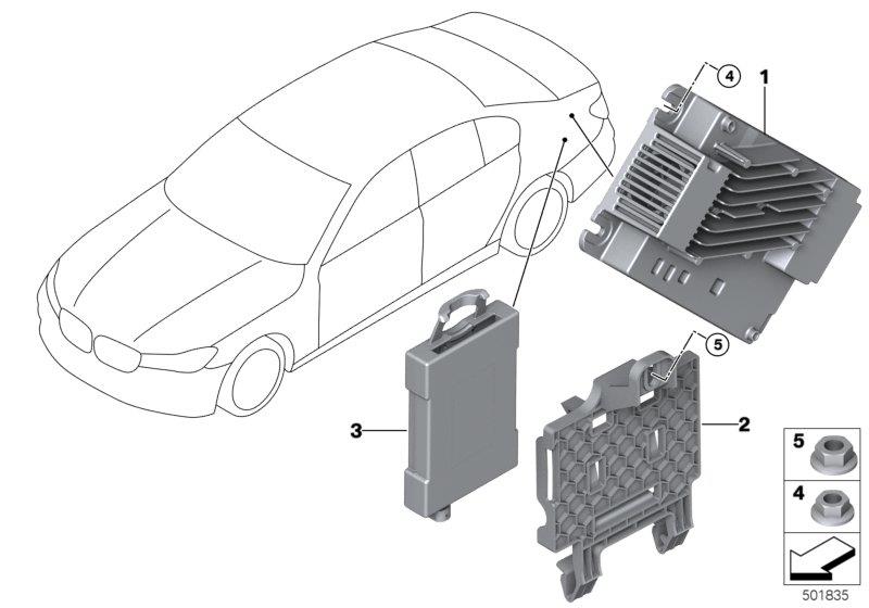 Diagram Receiver audio module for your 1988 BMW M6   