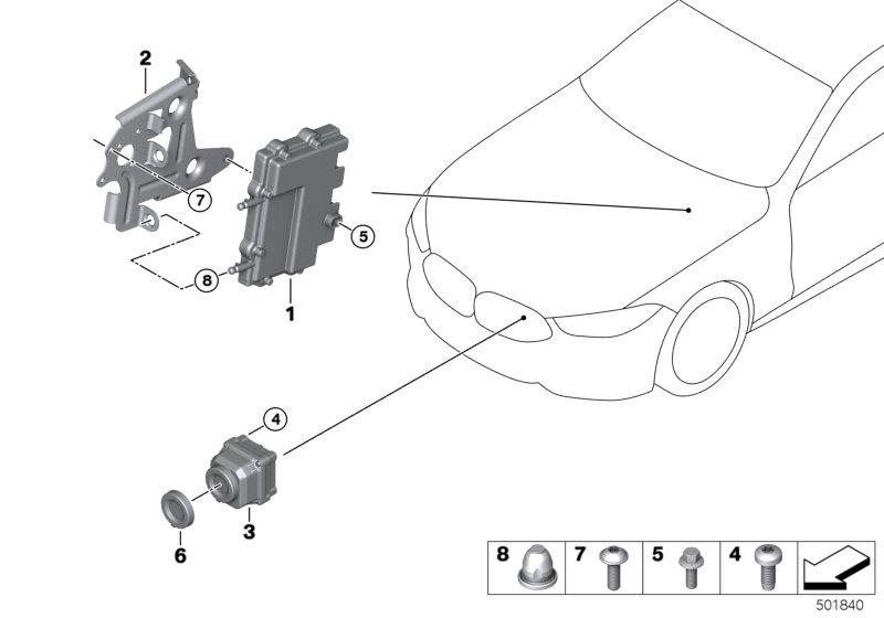 Diagram Night vision camera for your BMW