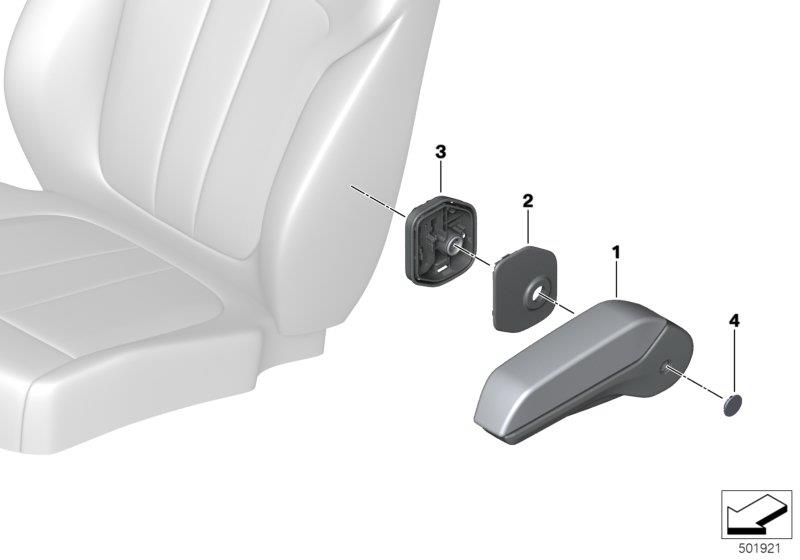 Diagram Centre armrest, rear for your 2012 BMW M6   