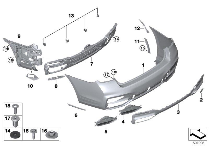 Diagram M Trim, rear for your 2019 BMW 230i   