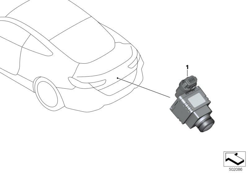 Diagram Reversing camera for your BMW