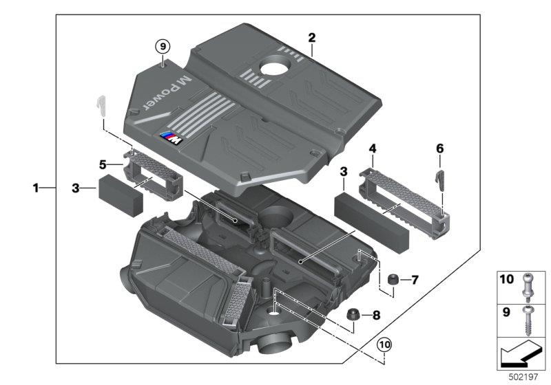 Diagram Intake silencer / Filter cartridge Intake silencer / Filter cartridge for your BMW