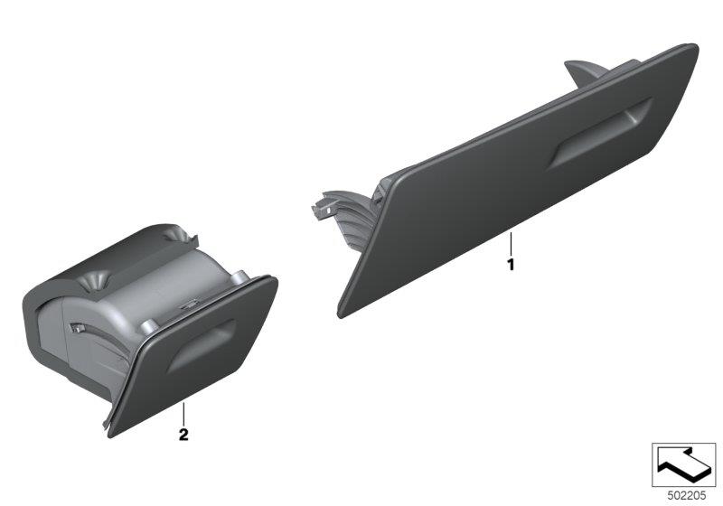 Diagram Individual instrument panel mount. parts for your BMW M6  