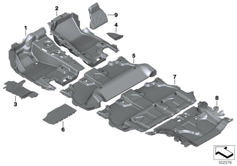 Diagram Floor covering for your BMW