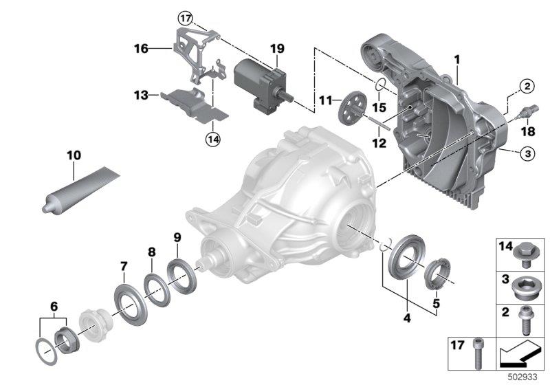 Diagram Rear differential single parts - 225ALS for your BMW