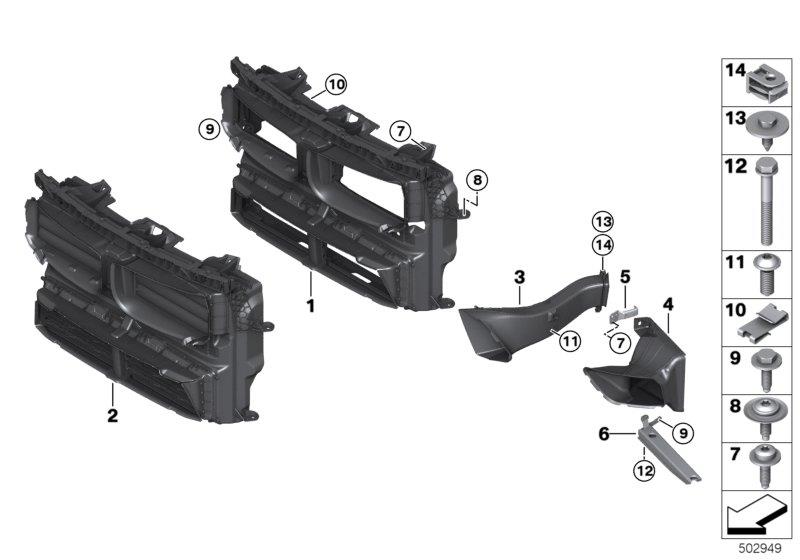 Diagram Air ducts for your 2018 BMW X2   