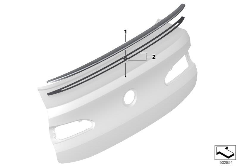 Diagram M Rear spoiler for your BMW