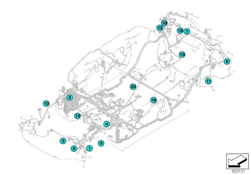 Diagram Plug connection from Y26*1B-> Y74*1B for your BMW