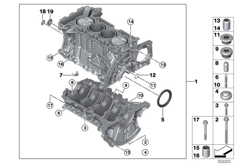 Diagram Engine Block for your MINI