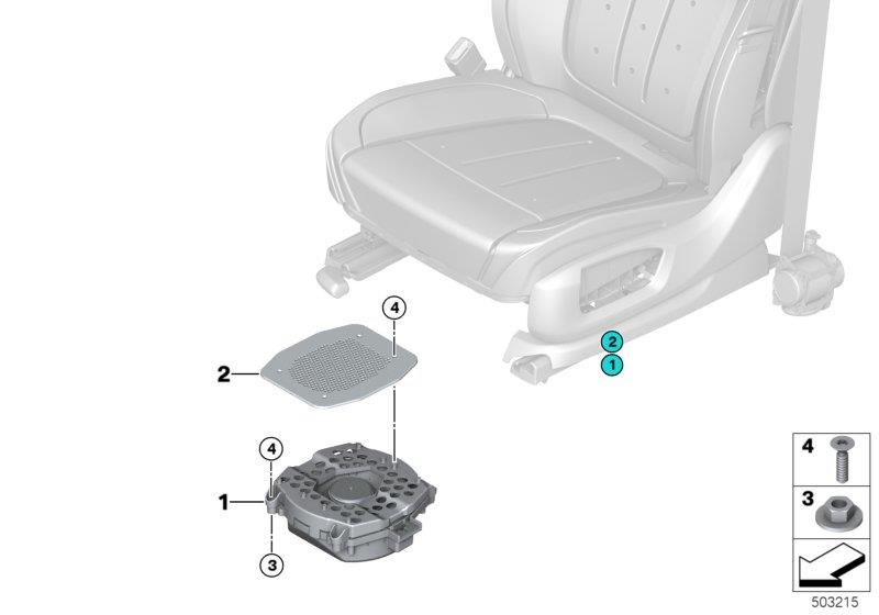 Diagram Components central bass for your 2006 BMW M6   