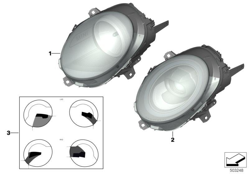 Diagram Headlight for your MINI