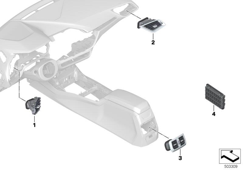 Diagram Air outlet for your BMW