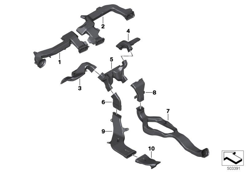 Diagram Air duct for your BMW M6  