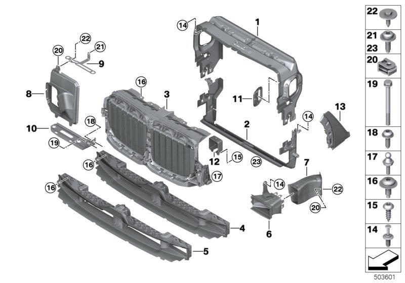 Diagram Air ducts for your BMW X6  
