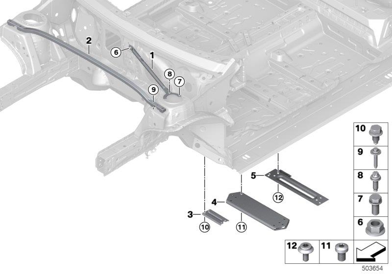 Diagram Reinforcement, body for your BMW
