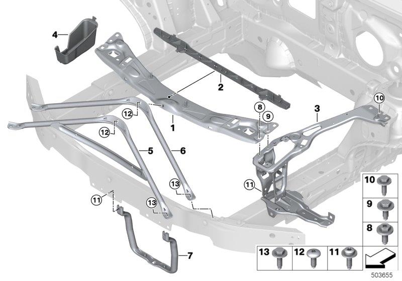 Diagram Front panel for your BMW