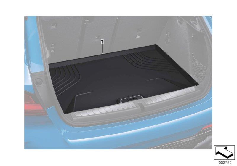 Diagram Fitted luggage compartment mat for your 2020 BMW 530e   