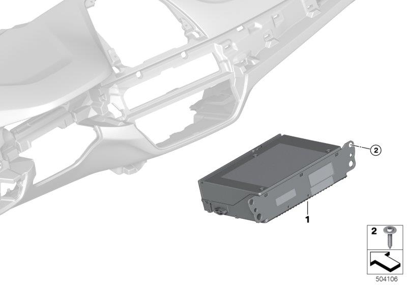 Diagram Head Unit High 3 Basic navigation for your 1988 BMW M6   